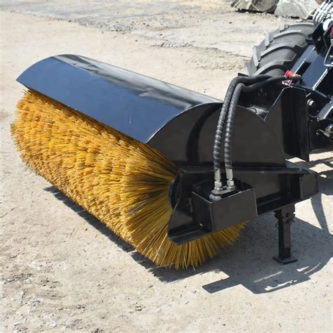 skid steer snow brush|skid steer brush grinder attachment.